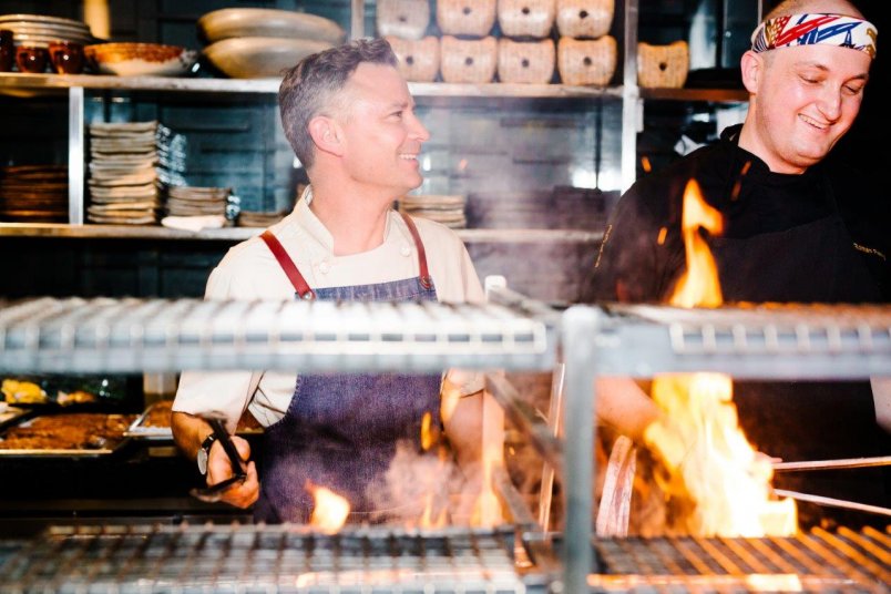 A Taste of Wagyu at Masu for American Express Restaurant Month 2018. Chefs Roman Petry and Nic Watt. Image: Sacha Stejko