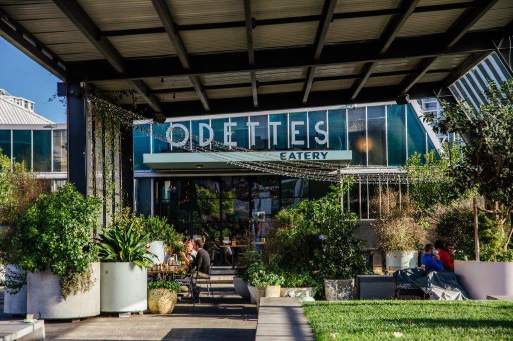 Odettes restaurant in City Works Depot, Auckland's city centre. Image: Sacha Stejko.